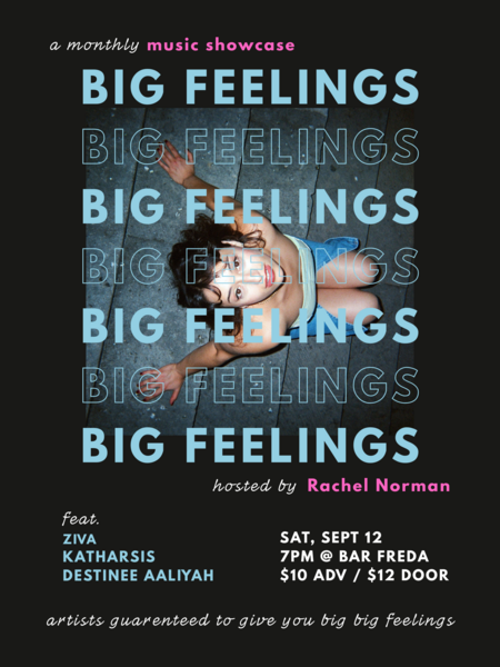 BIG FEELINGS: a monthly music showcase Logo