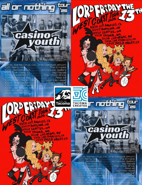 Real Art Tacoma x Ayo! Presents: Lo.Gaslight, Casino Youth, Lord Friday the 13th, +more TBA! Logo