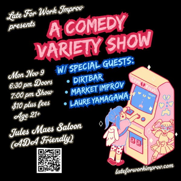 Late for Work Improv Logo