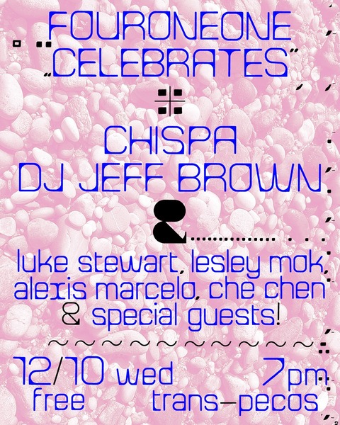 FourOneOne Celebrates (w. Chispa, Luke Stewart, Lesley Mok, Alexis Marcelo, Tomin, DJ Jeff Brown, Che Chen & more) Logo