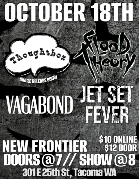 THOUGHTBOX, FLOOD THEORY, VAGABOND, JET SET FEVER Logo