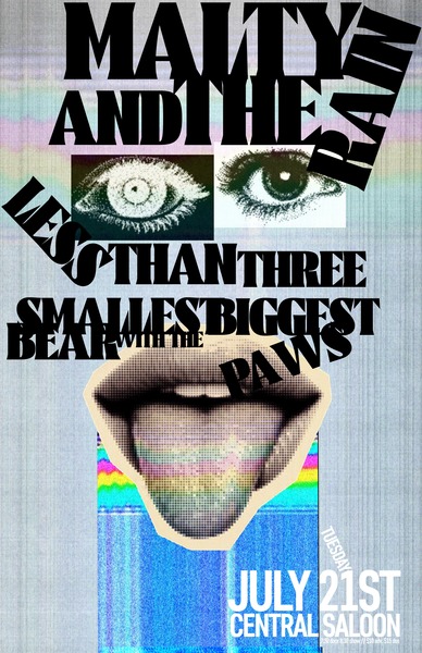 Malty and the Rain • Less Than Three • Smallest Bear With The Biggest Paws Logo