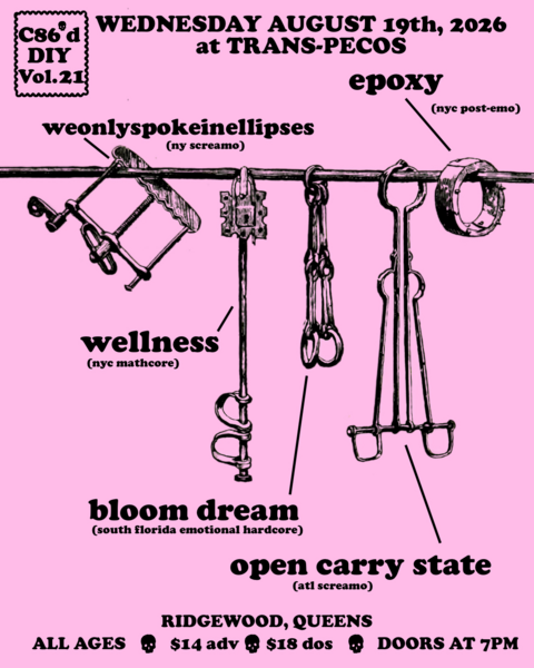 epoxy / weonlyspokeinellipses / Wellness / Bloom Dream / Open Carry State Logo
