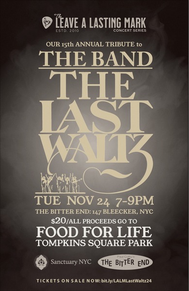 Leave A Lasting Mark Concert Series Presents The Last Waltz Logo