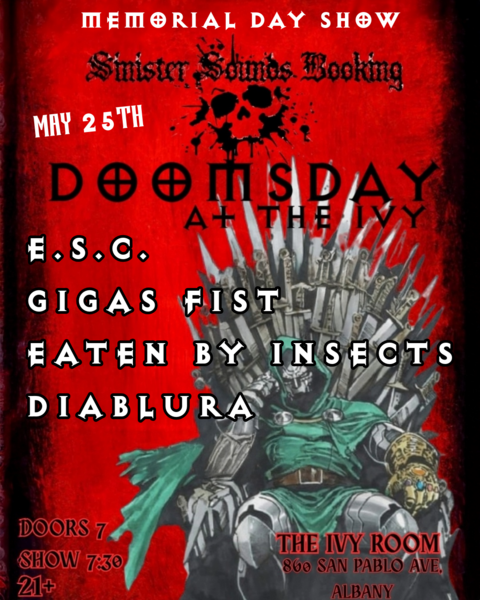 E.S.C. + GIGAS FIST + EATEN BY INSECTS + DIABLURA Logo