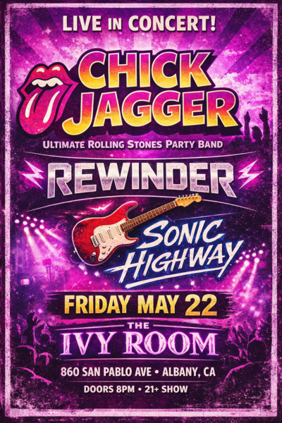 Chick Jagger + Rewinder + Sonic Highway Logo