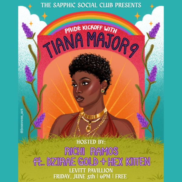 Pride Kick-off with Tiana Major 9, Dzirae Gold and Hex Kitten Logo