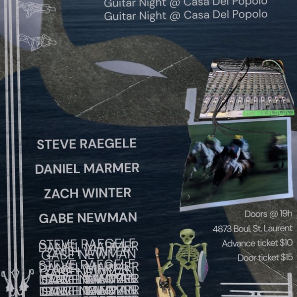  Guitar Night at Casa Del Popolo (feat. Steve Raegele, Zach Winter, Gabe Newman, and Daniel Marmer) Logo