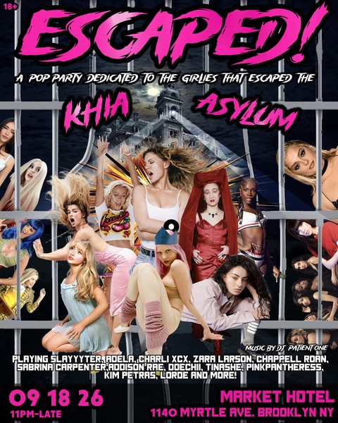 ESCAPED! A POP PARTY DEDICATED TO KHIA ASYLUM ESCAPEES  Logo