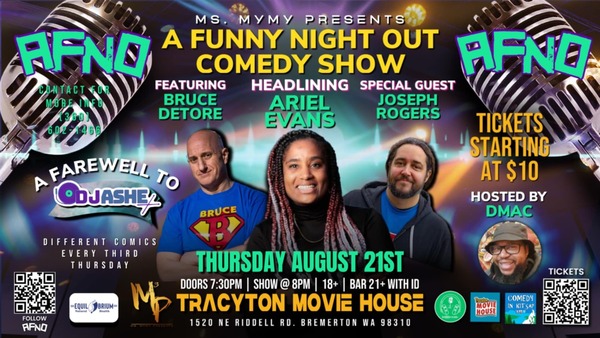 A Funny Night  Out: August Edition Logo