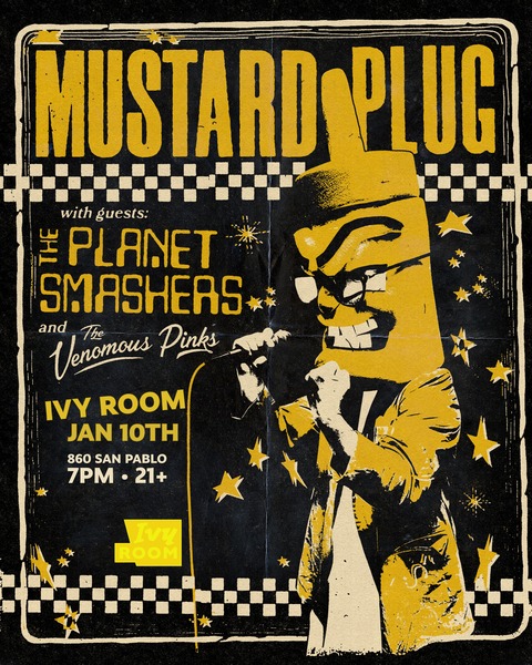 MUSTARD PLUG + THE PLANET SMASHERS + THE VENOMOUS PINKS Logo