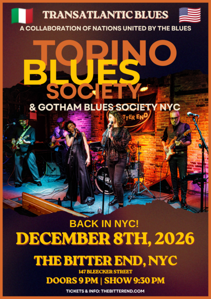 Transatlantic Blues: The Torino Blues Society & The Gotham Blues Society NYC Live Logo