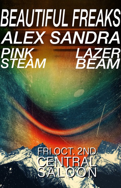 Beautiful Freaks • Alex Sandra • Lazer Beam • Pink Steam Logo