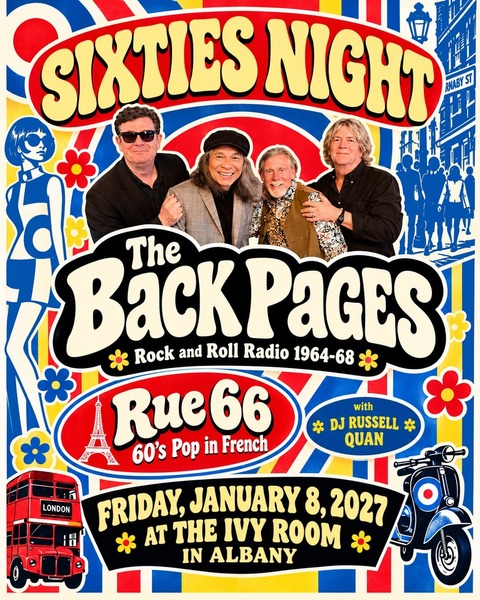 THE BACK PAGES + RUE 66 + DJ RUSSELL QUAN Logo