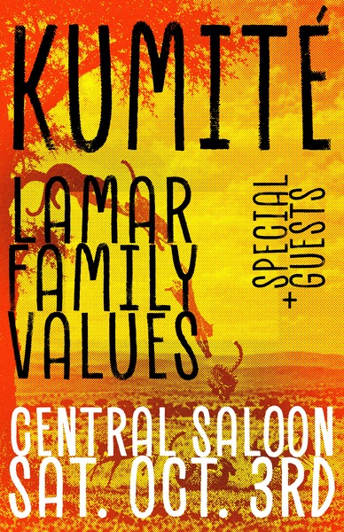 Kumité • Lamarr Family Values • Special Guests Logo