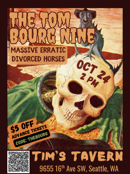 The Tom Bourg Nine // Divorced Horses // Massive Erratic Logo