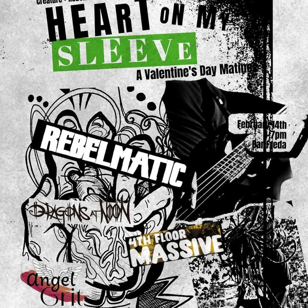 Heart on Your Sleeve: A Valentine's Matinee Logo