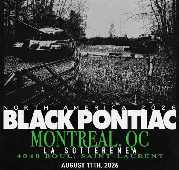 Black Pontiac Sick Puppy World Tour with Cherry Kim Logo