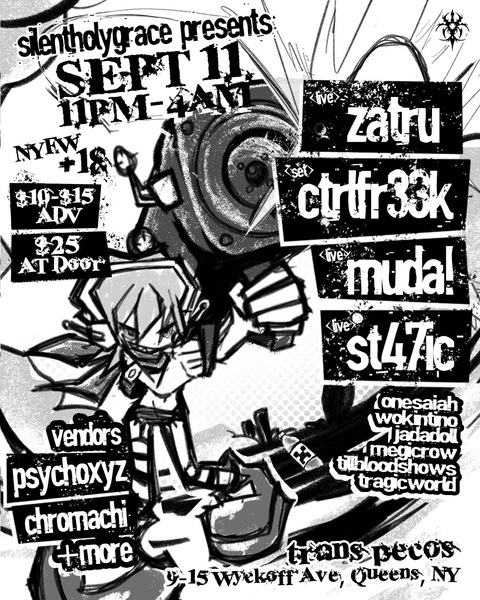 zatru / ctrlfr33k / muda! / st47ic / +more Logo