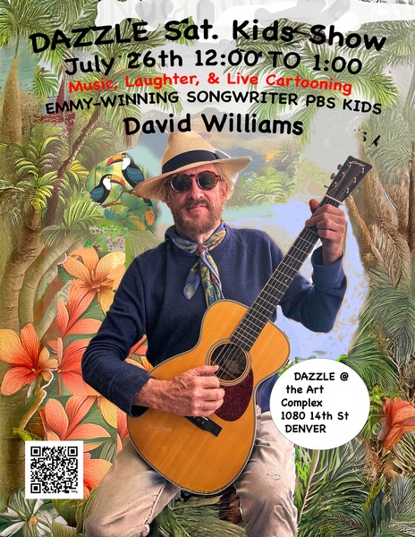 Kids' Matinee: David Williams - Music, Laughter & Live Cartooning! Logo