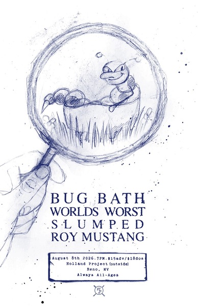 Bug Bath, Worlds Worst, Slumped Logo