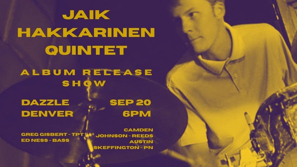Jaik Hakkarinen Quintet | ALBUM RELEASE SHOW Logo