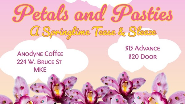 Blaque Diamond Entertainment Presents: Petals & Pasties "A Springtime Tease & Sleaze" Logo