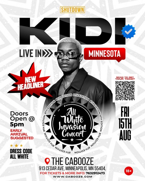 ALL WHITE INVASION CONCERT WITH KIDI Logo