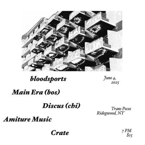8PM- Crate, Bloodsports, Discus, Main Era, Amiture Music Logo