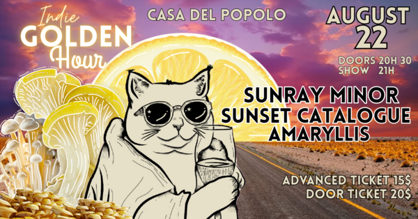 Indie Golden Hour: Sunset Catalogue, Sunray Minor and Amaryllis Logo