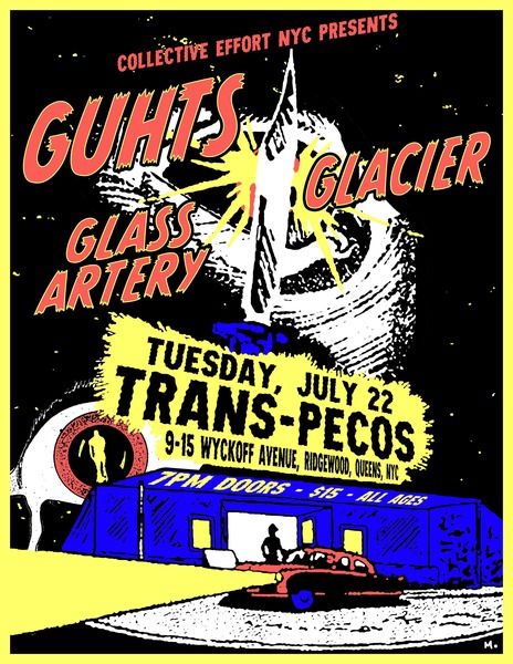 7PM- Collective Effort NYC presents:  Guhts, Glacier, Glass Artery, Pants Exploder  Logo