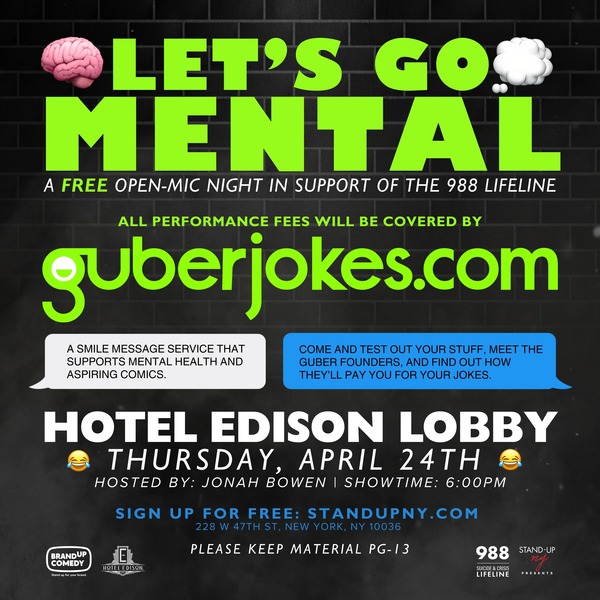 Let's Go Mental - Open Mic Logo