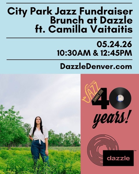 City Park Jazz Fundraiser Brunch at Dazzle ft. Camilla Vaitaitis & Micah Miller Logo