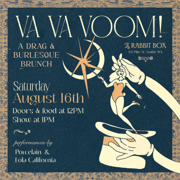 Va Va Voom! A Drag & Burlesque Brunch Logo