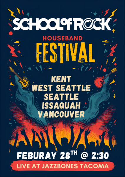 School of Rock House Band Festival Logo