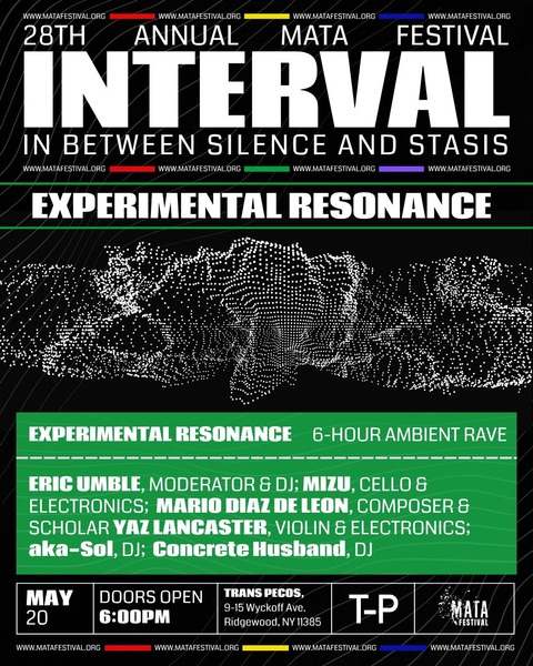28th Annual MATA Festival 2026 INTERVAL: In Between Silence and Stasis  Logo