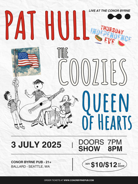 Pat Hull + The Coozies + Queen of Hearts Logo