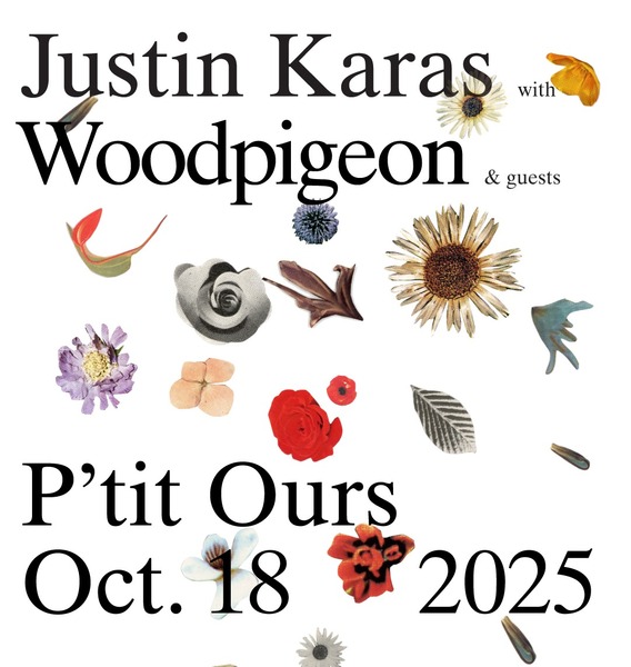 Justin Karas Flowers Wild Abound release show with Woodpigeon and Special Guests Logo