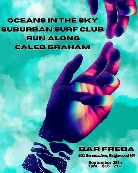 Oceans in the sky / suburban surf club / run along / Caleb graham Logo