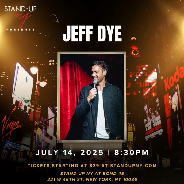 Jeff Dye Headlines Stand Up NY Logo