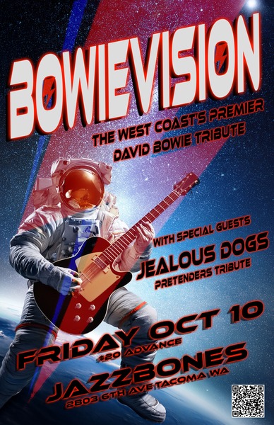 Bowievision with Jealous Dogs Logo