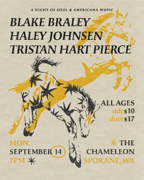 Haley Johnsen, Blake Braley, and Tristan Hart Pierce Logo