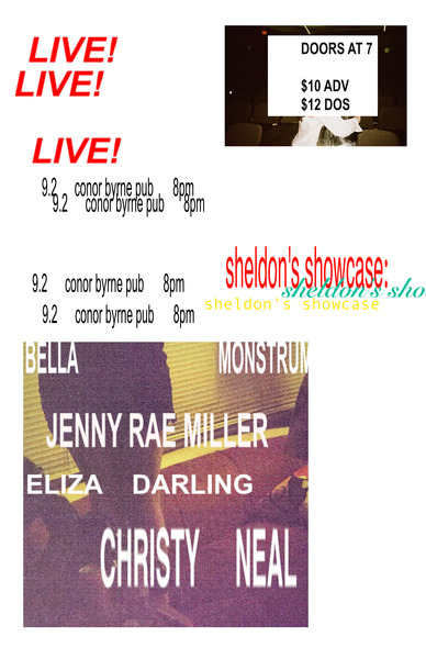 Sheldon's Showcase: Bella Monstrum + Jenny Rae Miller + Christy Neal + Eliza Darling Logo