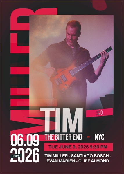Tim Miller Graphics Tim Miller • The Bitter End • VenuePilot