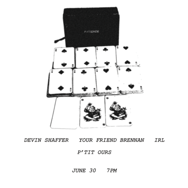 Devin Shaffer, Your Friend Brennan, IRL Logo