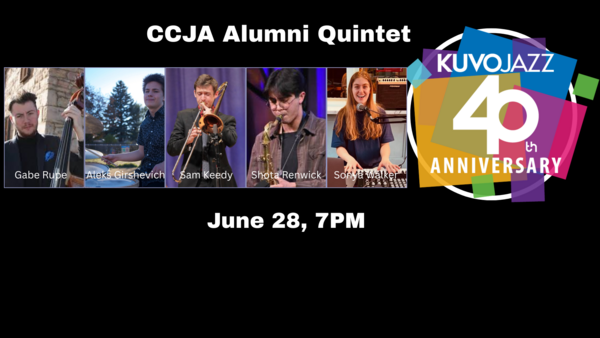 CCJA Alumni Quintet KUVO 40th Celebration Series Logo