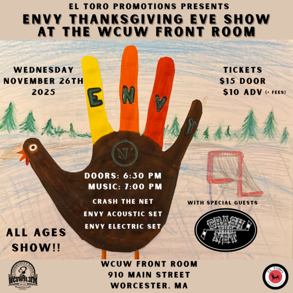 Envy Thanksgiving Eve Show at The WCUW Front Room Logo