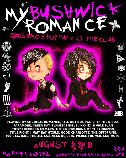 MY BUSHWICK ROMANCE: 2000's emo and pop-punk at the club! Logo