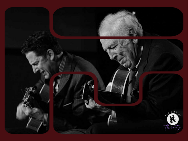 A Double Guitar Tribute for Bucky Pizzarelli's Centenary Logo