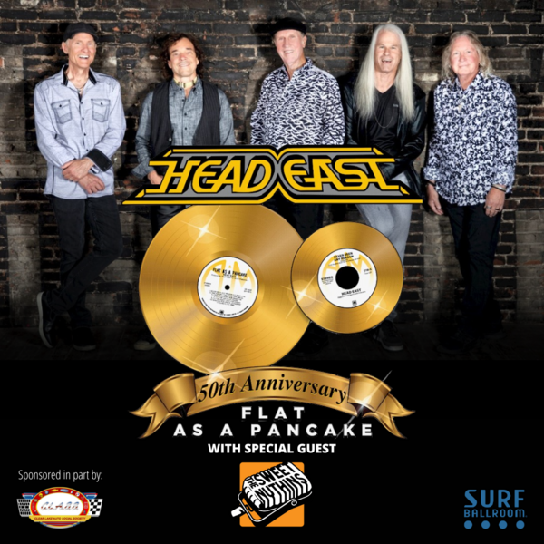 Head East: Flat as a Pancake 50th Anniversary Show Logo